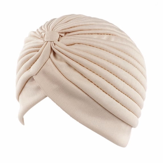 Head Wraps Turbans for Women Head Scarf Soft Stretchy Pre-Tied Twisted Pleated Assorted Colors Head Beanies Solid Covers for Women Sleeping Accessories