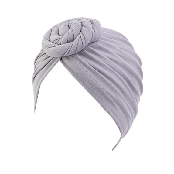 Head Wraps for Women, Comdrip Women Cancer Head Scarf Hat Cap Hair Scarf Turban Head Wrap Turban Hats Headwear African Head Wraps for Black Women Grey One Size