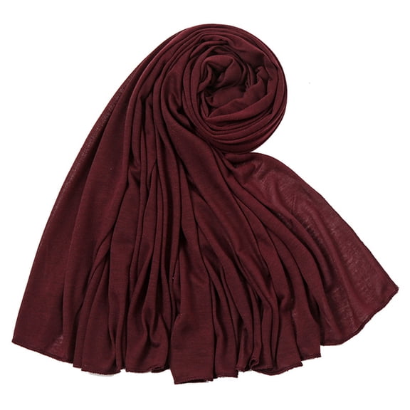 Head Wraps for Black Women Stretch Head Scarf Long African Hair Wraps Turban Headwraps Jersey Headbands Deep Red One Size