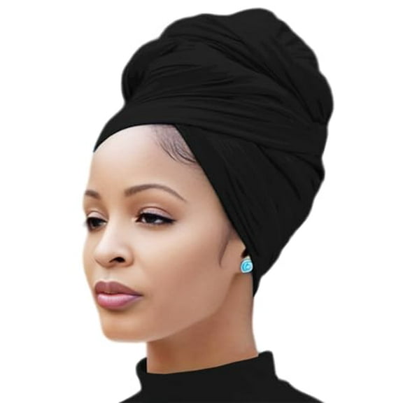 Head Wraps for Black Women Stretch Headwraps Large Hair Wraps Hijab Scarves for Muslim Head Scarf Turban Headbands