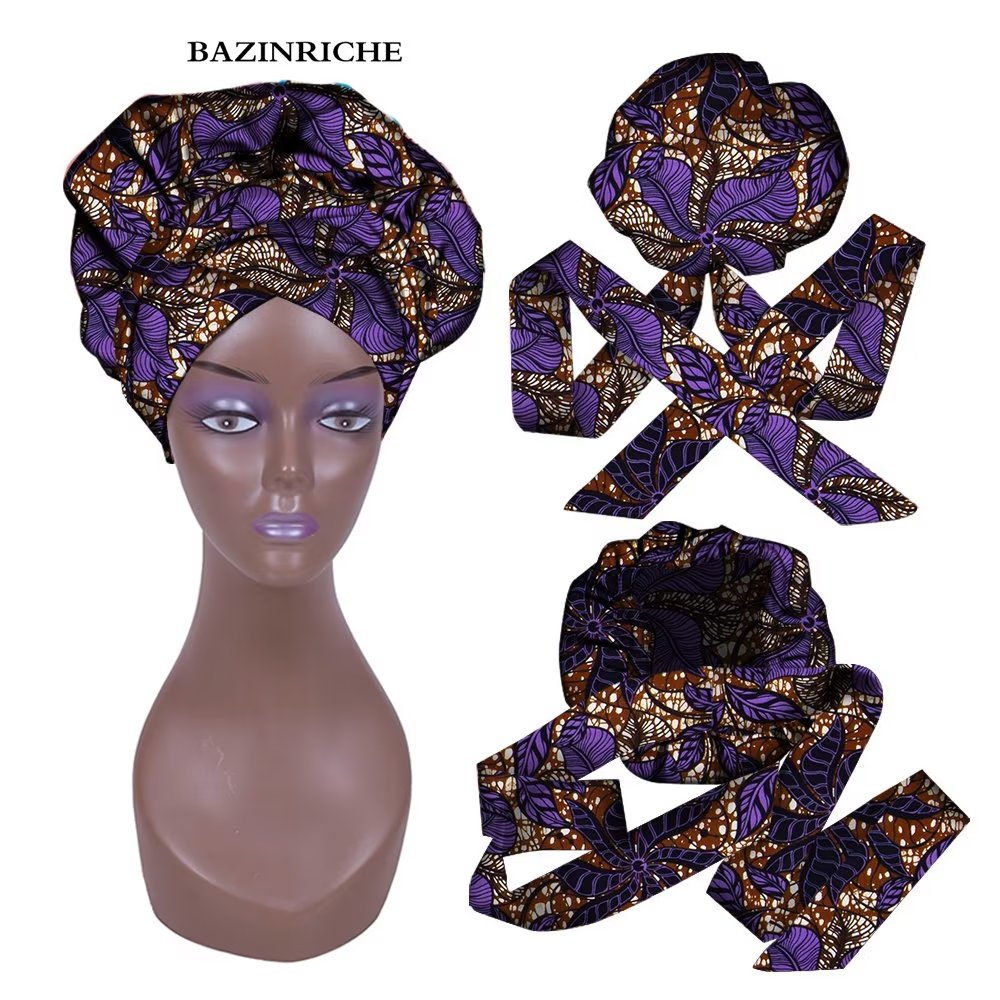 Kente African Print Multicolor Head wrap - Walmart.com