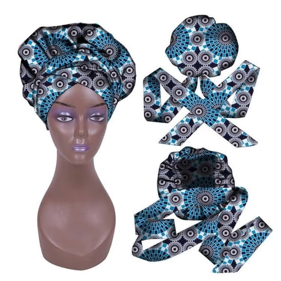 Head Wraps for Women African Hair Scarf Long Breathable Turban Tie Headwraps WYB636