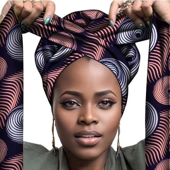 Head Wraps for Women African Hair Scarf Long Breathable Turban Tie Headwraps WYB636