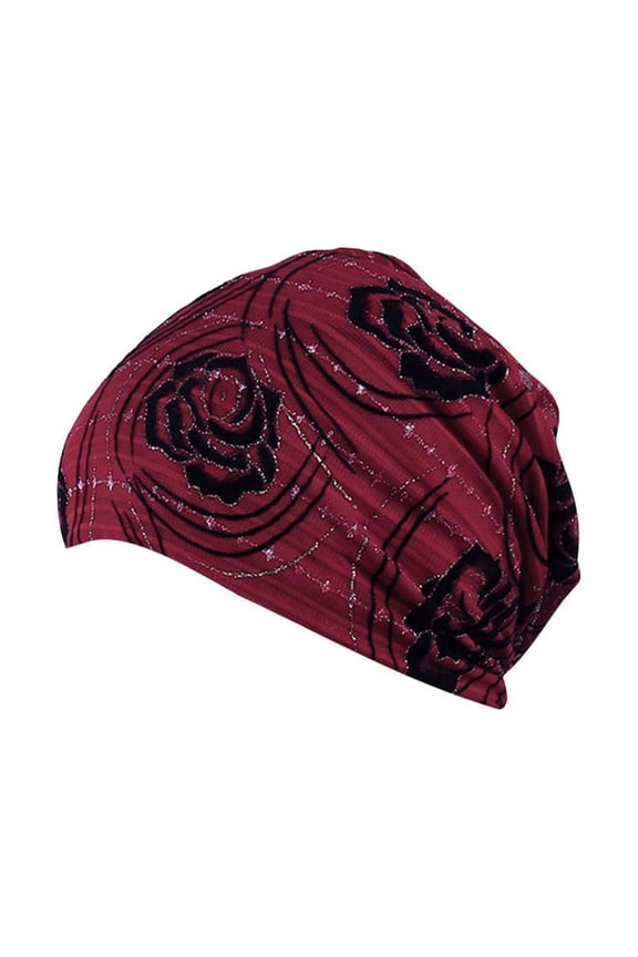 Head Wraps for Women Beanie Hat knitting Wrap Hair Rose Lace Head Turban Stretch Scarf Loss Baseball Mens Winter Caps