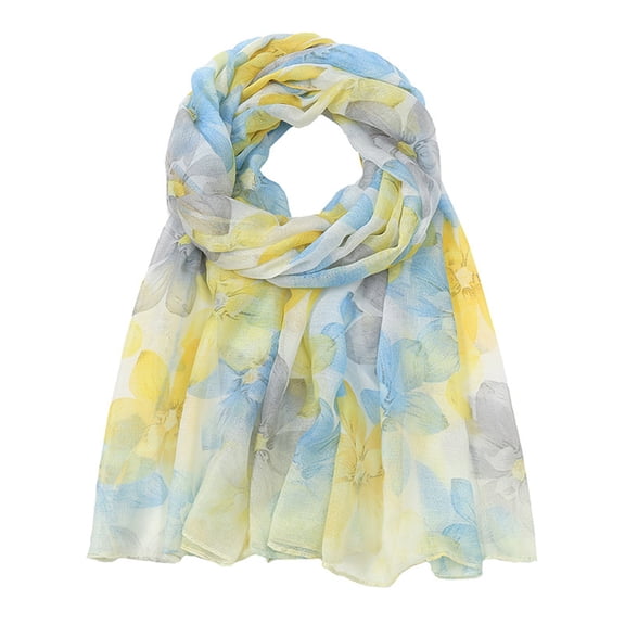 Head Wraps for Women Fashion Print Chiffon Square Head Scarf Lightweight Neck Scarves Hair Bandana Neckerchief Turbans Hat Headbands