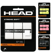 Head Xtreme Soft Racquet Overgrip Tennis Racket Grip Tape 3 Pack Black, White, Pack US