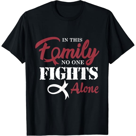 Head and Neck Fight Cancer Ribbon T-ShirtMen and women, Black T-shirt, size: Extra large