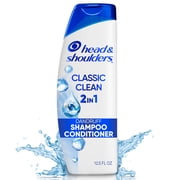 Head and Shoulders Dandruff 2 in 1 Shampoo and Conditioner, Classic Clean, Light Fresh Scent, 12.5 fl oz