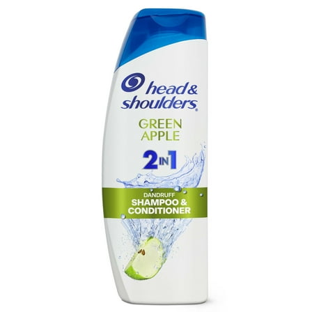 Head and Shoulders 2 in 1 Dandruff Shampoo and Conditioner, Green Apple, 12.5 oz