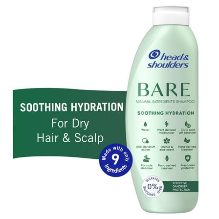 Head and Shoulders BARE Soothing Hydration Dandruff Shampoo, 13.5 oz