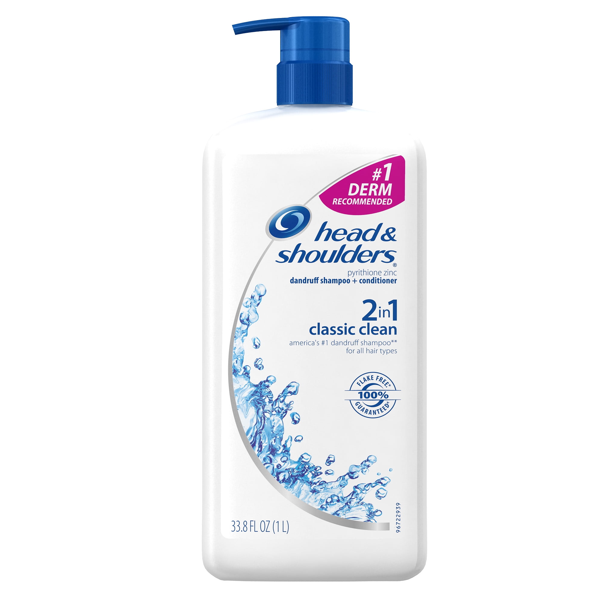 Head and Shoulders Classic Clean 2-in-1 Dandruff Shampoo + Conditioner 33.8 Fl Oz