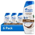 thumbnail image 1 of (6 pack) Head and Shoulders Coconut 2 in 1 Dandruff Shampoo and Conditioner, Hydrating, Lightweight Moisture, Color Safe, 12.5 fl oz, 1 of 13