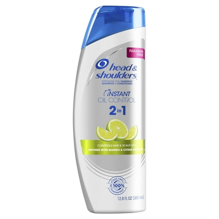 Head and Shoulders Dandruff 2 in 1 Shampoo, Oil Control, 12.8 oz