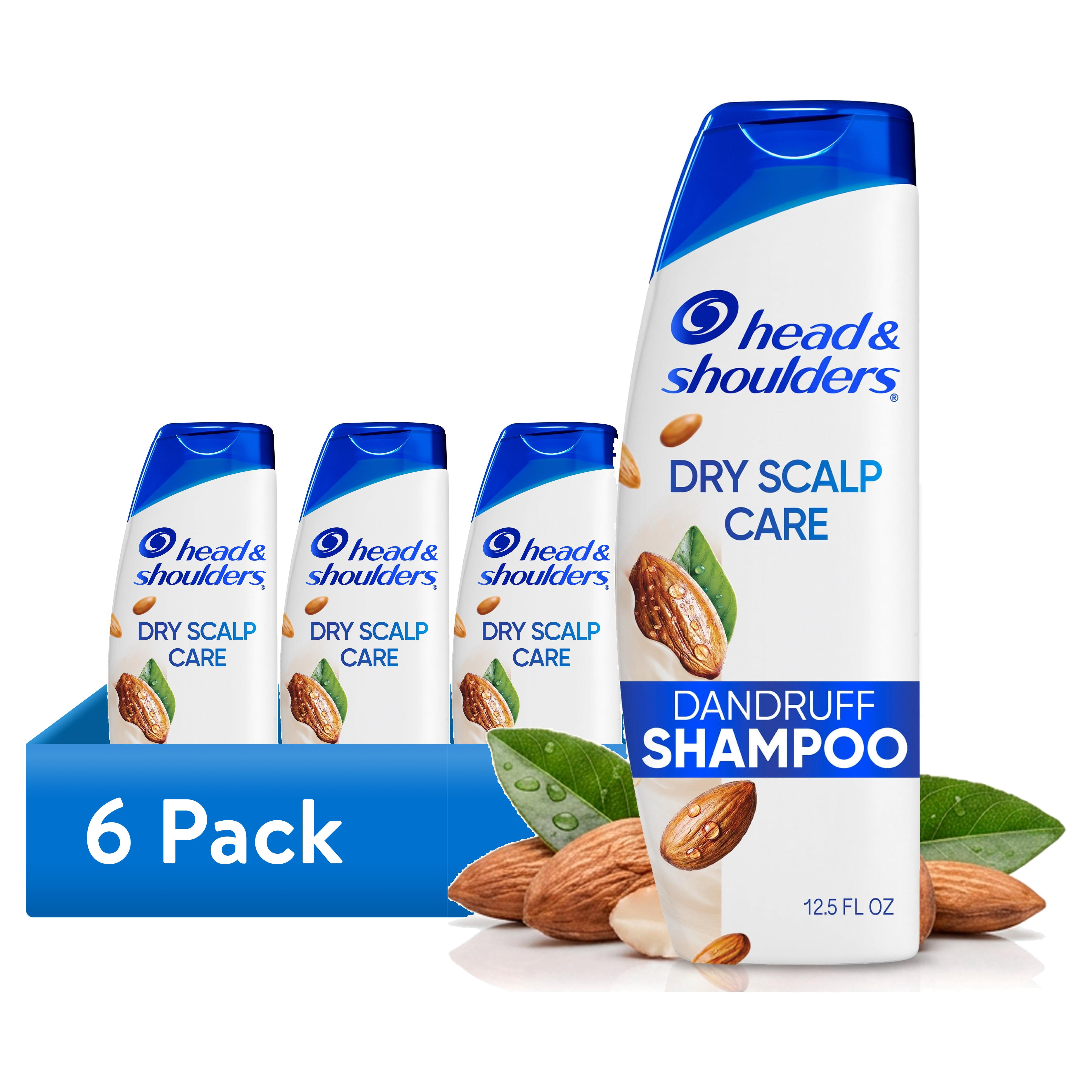 (6 pack) Head and Shoulders Dandruff Shampoo, Dry Scalp Care, 12.5 fl oz