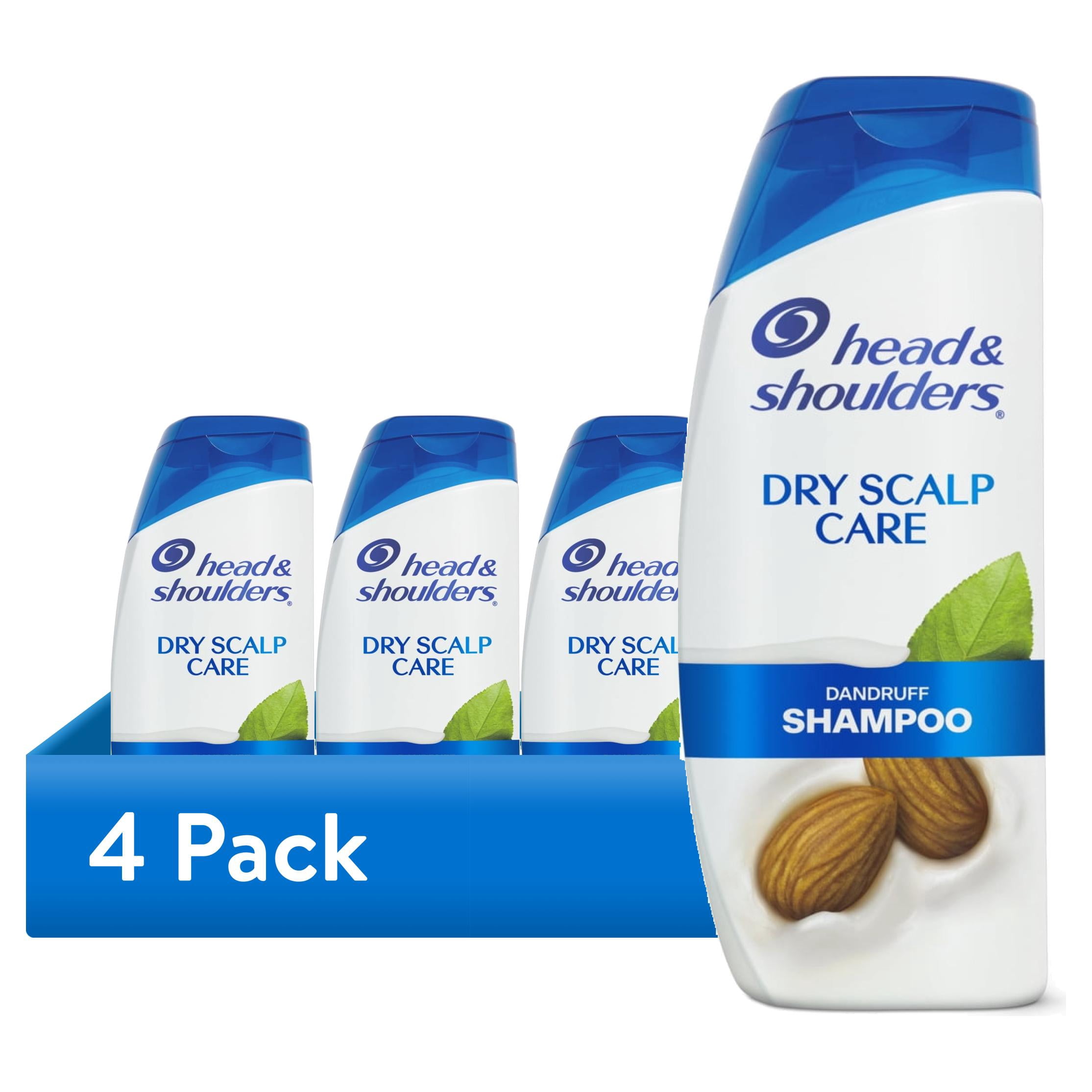 (4 pack) Head and Shoulders Dandruff Shampoo, Dry Scalp Care, 20.7 fl oz