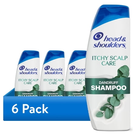 (6 pack) Head and Shoulders Dandruff Shampoo, Itchy Scalp Care, 12.5 fl oz