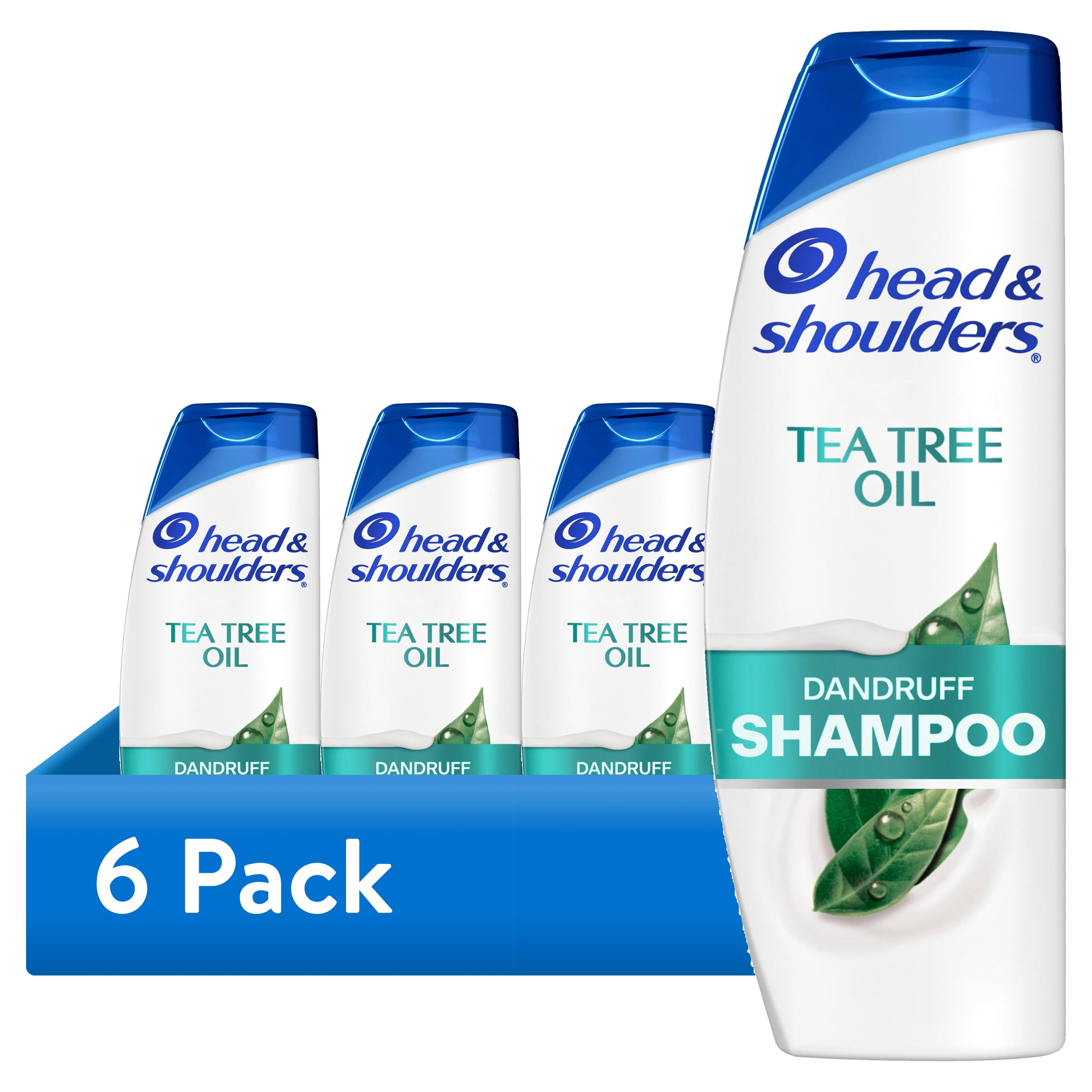 6 pack) Head and Shoulders Dandruff Shampoo, Tea Tree Oil, 12.5 fl
