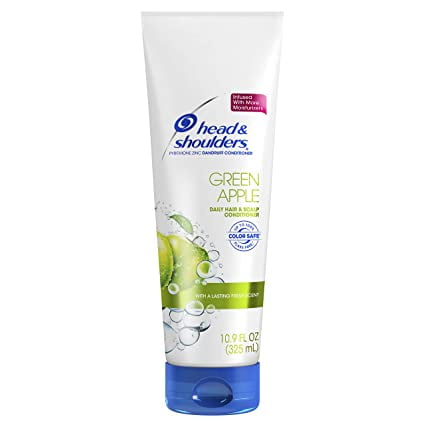 Head and Shoulders Green Apple Daily-Use Paraben Free Anti-Dandruff Conditioner, 10.9 fl oz