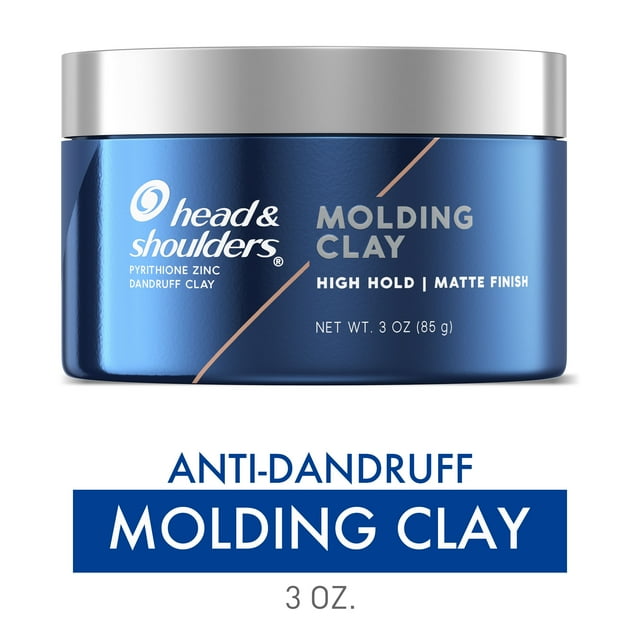 Head and Shoulders Mens Dandruff Molding Clay, High Hold, 3 oz