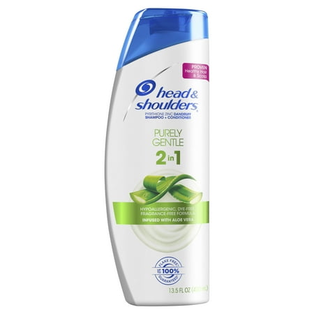 Head and Shoulders Purely Gentle Anti-Dandruff 2 in 1 Shampoo & Conditioner, 13.5 fl oz