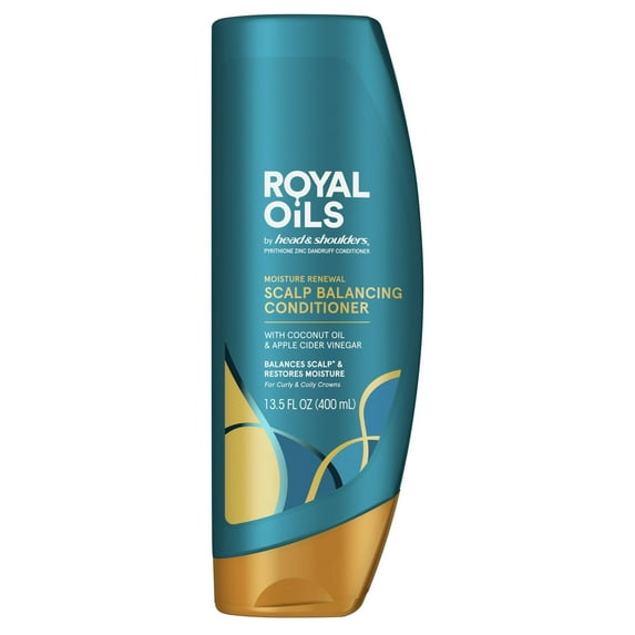 Head and Shoulders Royal Oils Conditioner, Moisture Renew, All Hair Types, 13.5 fl oz - 2 Pack