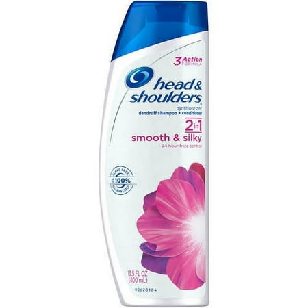 Head and Shoulders Smooth and Silky 2-in-1 Anti-Dandruff Shampoo + Conditioner 13.5 Fl Oz