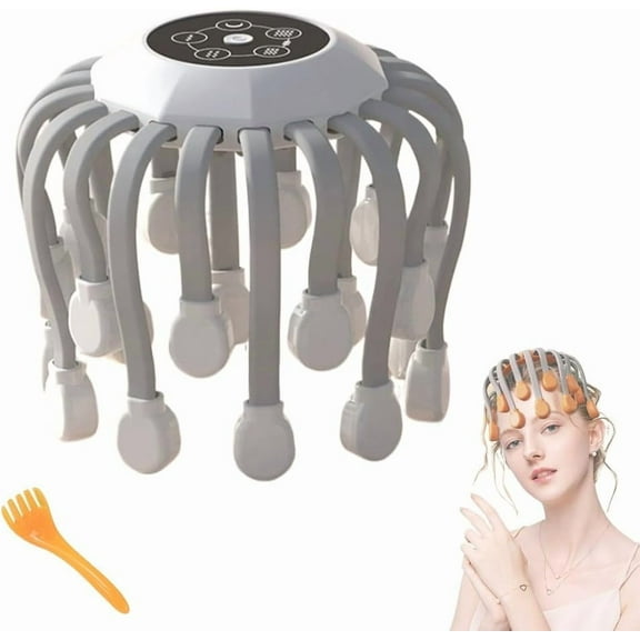 Head massagerctorelax Head Massager for Migraine Relief with Music,The Vibra Calm,Headache Massager for Migraines with 20 Vibrating Points,Electric Head Massager Scalp,Scalp Massager Tool