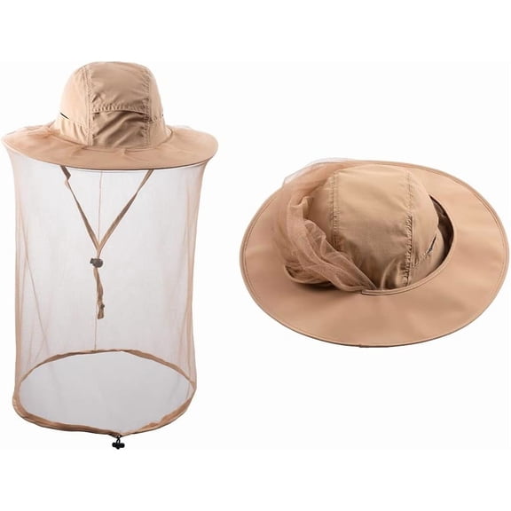 Head net hat Beekeeping Beekeeper bee Veil hat Hunting Netting mesh Hood Cap bee Keeper Catcher 1Pack