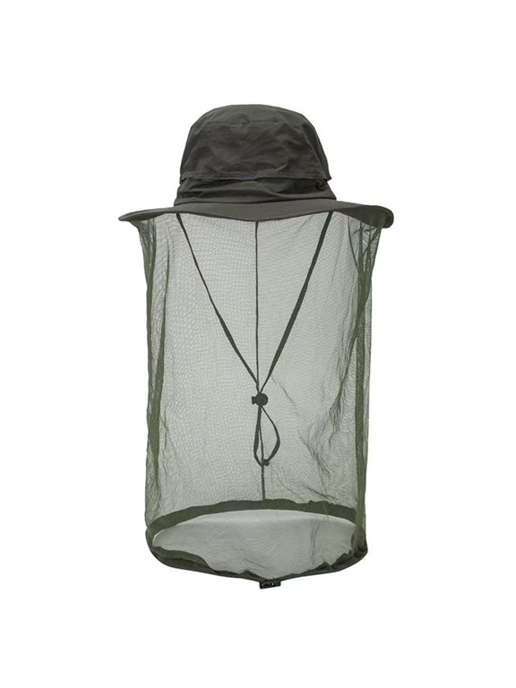 Head net hat Beekeeping Beekeeper bee Veil hat Hunting Netting mesh Hood Cap bee Keeper Catcher Halloween Costume Army Green