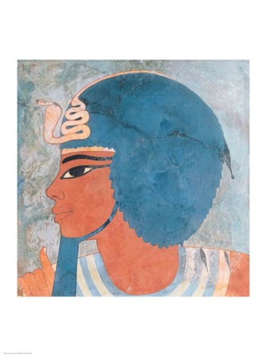 Head of Amenophis III from the tomb of Onsou Canvas Art - (18 x 24)