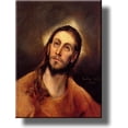 thumbnail image 1 of Head of Jesus Christ by El Greco on Stretched Canvas, Wall Art Picture, Ready to Hang!, 1 of 3