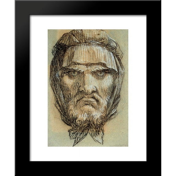Head of Plutus, God of Wealth 20x24 Framed Art Print by Prud'hon, Pierre-Paul