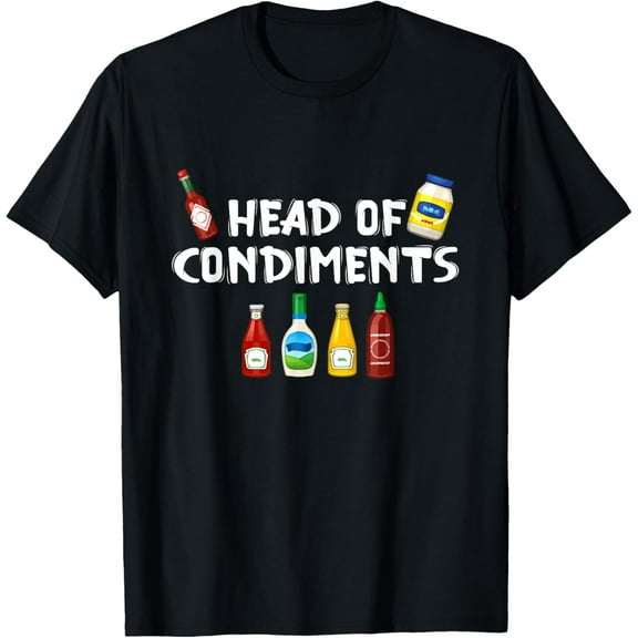 Head of Spices Funny Condiments BBQ Spices Sauce T-Shirt