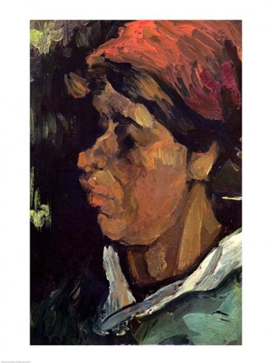 Head of a Dutch Peasant 1884 Canvas Art - Vincent Van Gogh (24 x 36)
