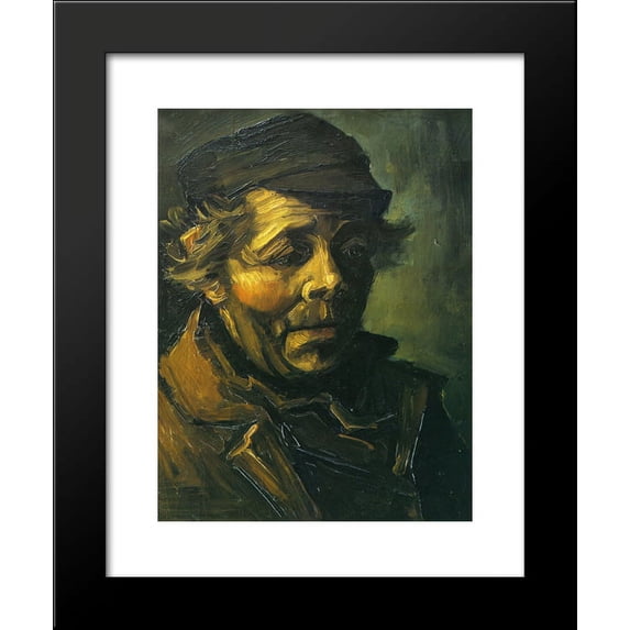 Head of a Peasant (Study for the Potato Eaters) 20x24 Framed Art Print by Vincent van Gogh
