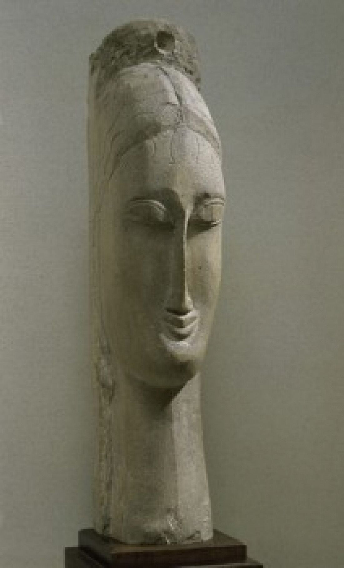Head of a Woman Amedeo Modigliani 1884-1920Italian Muse National dArt de Moderne Paris Canvas Art - Amedeo Modigliani (24 x 36)