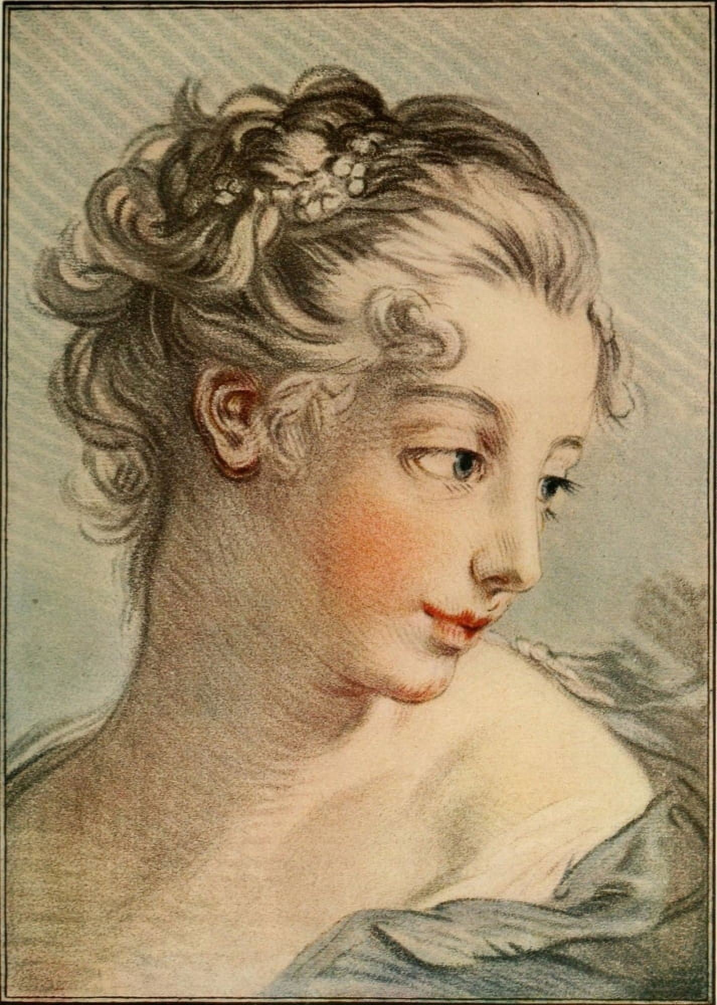 Head of a girl The Connoisseur 45 1916 Canvas Art - FranÔøΩois Boucher (24 x 36)