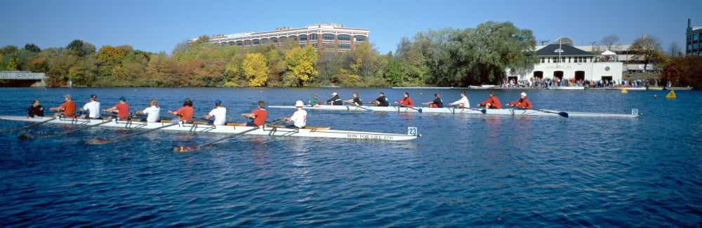 Head of the Charles Rowing Festival CambridgeBoston Massachusetts Canvas Art - Panoramic Images (36 x 12)