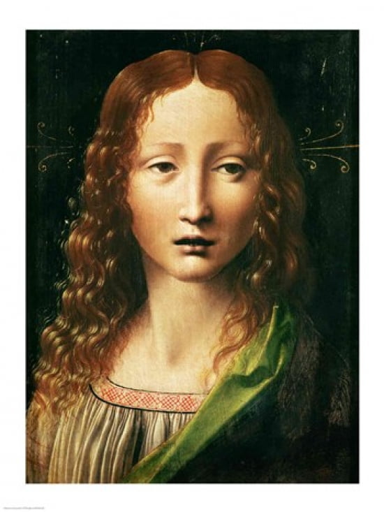 Head of the Saviour Canvas Art - Leonardo Da Vinci (18 x 24)