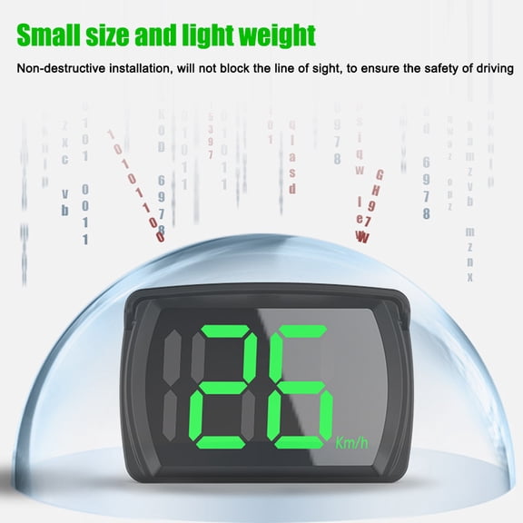 HeadUp Display Car Heads Up Display, LED Large Font Speedometer with GPS BeiDou Dual Mode Positioning, for Car Truck SUV Motorcycle Digital Speedometers Real Time Speed Tracking Hud