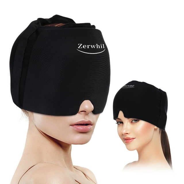 Headache Hat for Migraine Relief, Odorless Cold & Hot Therapy Wrap ...