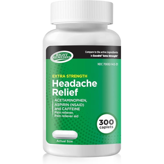 Headache Relief Extra Strength (300 Caplets)