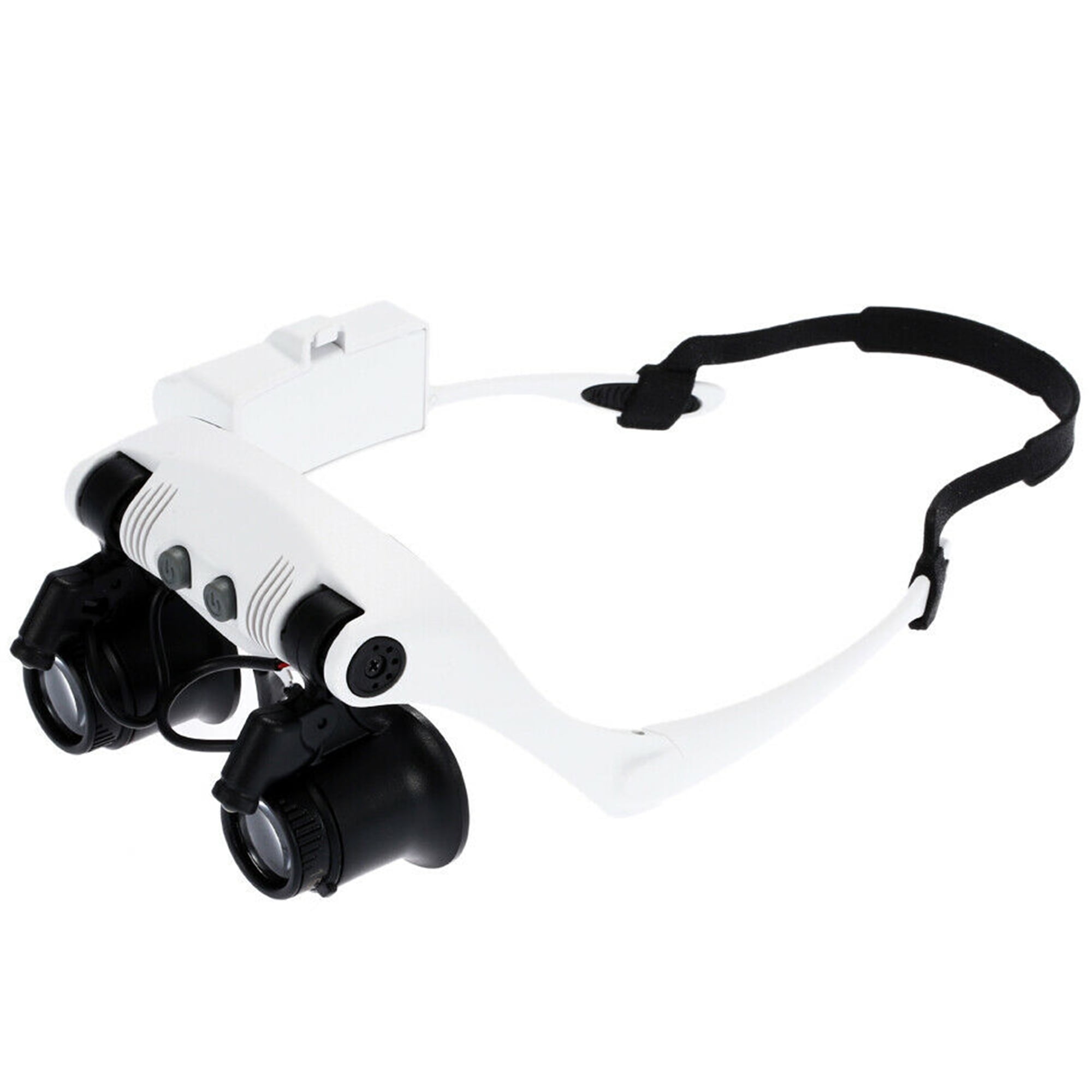 Headband Binocular Magnifier,Head Mount Magnifier With Lights,Magnifying  Glasses For Close Up Work,Hands Free Jeweler Magnifier Headset Magnifier  For Craft Watch Hobby With 8 Lenses 