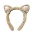 thumbnail image 1 of Headband Cat Ears Brown Makeup Hairband Cute Hat Ears Headbands Animal Caps Soft Headband For Washing Face Women Movable Elastic Head Wear Party Dress Up Glitter Hair Cute Hair for Women Hair, 1 of 3