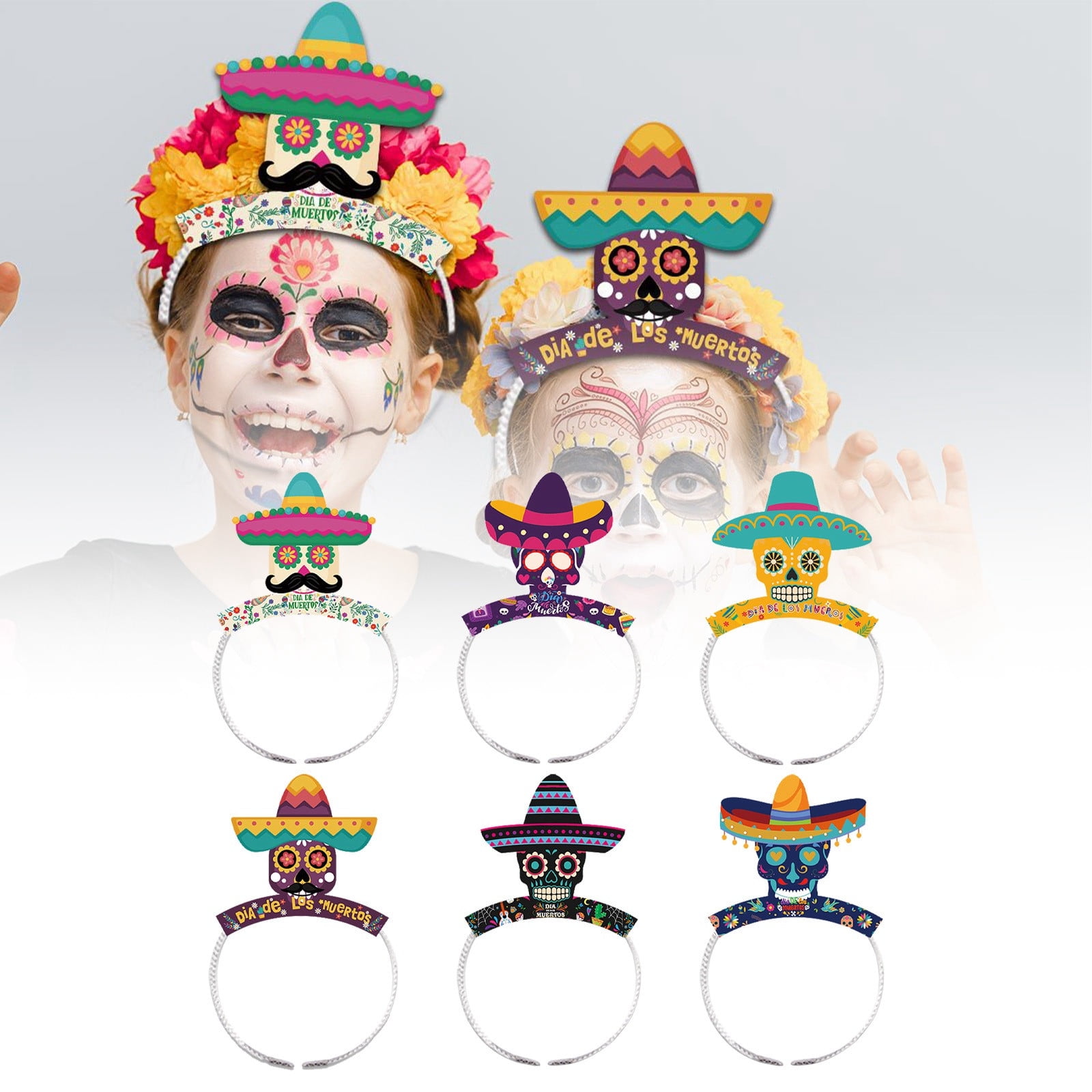 Headband For Day Of The Dead Decorations Gothic Style Hair Accessories