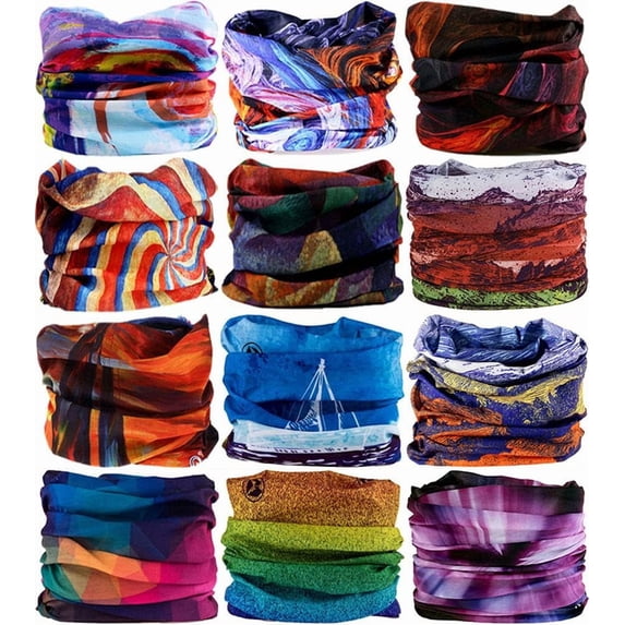 Headband Gaiter Wrap Headwear Mask Magic Scarf Bandana for Men and Women