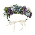 thumbnail image 1 of Headband Hair Garland Floral Headdress Rose Crown Flower Garland Halo Bohemian Party Wedding, 1 of 5