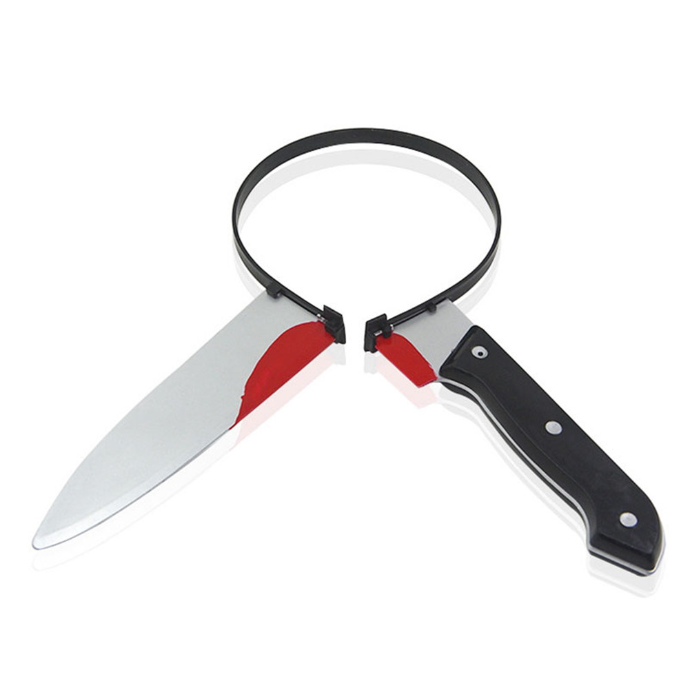 Headband Hairband Plastic Through Head Fake Knives Hair Hoop Cool