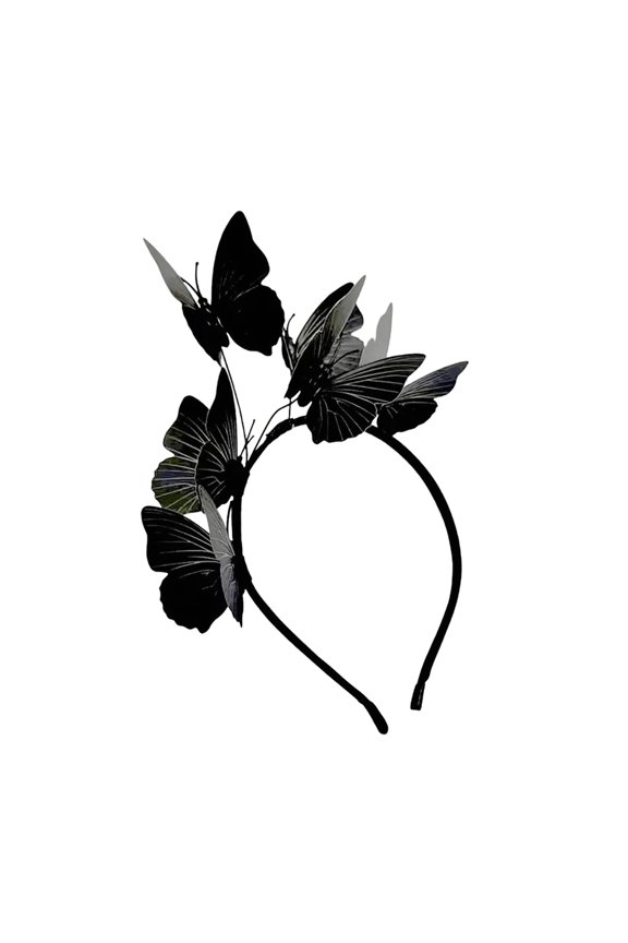 Headband Happydeer Women Headband Colorful Butterflies Decor Hair Band Hair Accessories for Parties Cosplay Halloween (Type H)