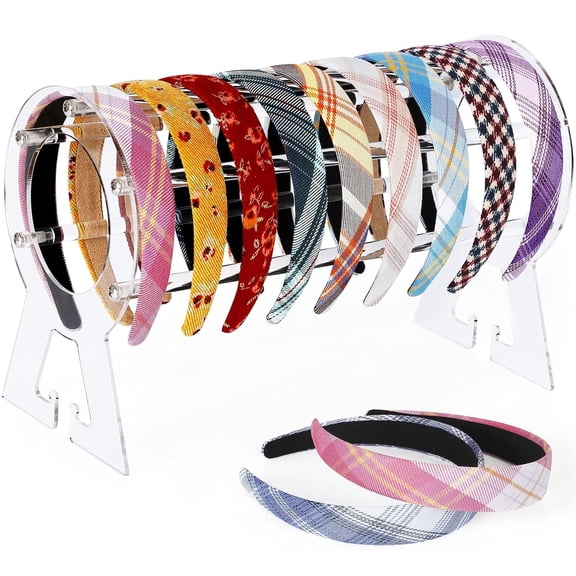 Headband Holder Clear, Acrylic Head-band Organizer, Headband Holder Organizer, Head-band Display Stand, Hairband Storage Stand, Hairband Stand for Women and Girls